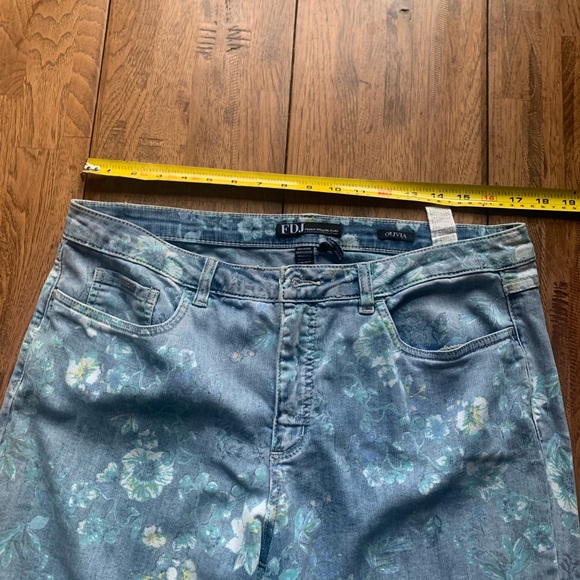 FDJ | French Dressing Cropped Jeans/Capris Sz10 Olivia style - Picture 10 of 12